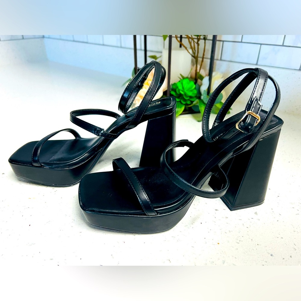 BCBG Strappy Sandals Black